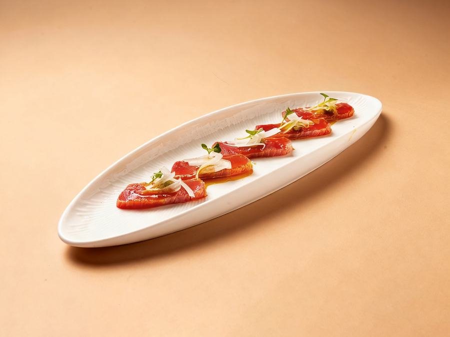 Soy-marinated tuna at Roll & Co.
